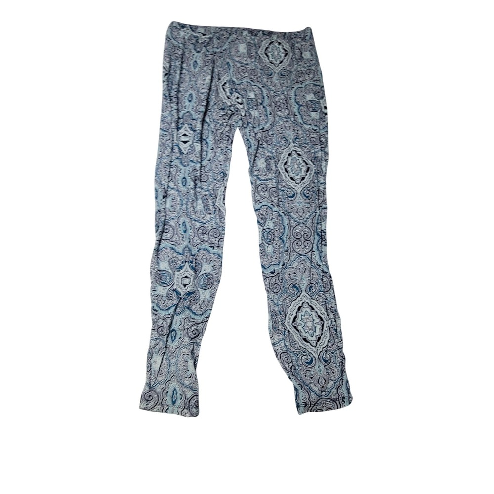 Artisan NY Juniors Girls Patterned Leggings Pants‎ Blue Paisley Print Size L